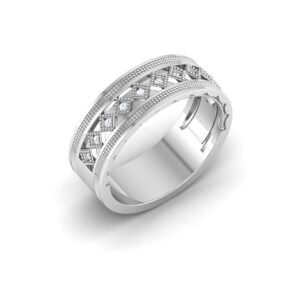 Glimmering Serenade 0.09 Carat Diamond Ring in 18K Gold | Luxury Diamond Ring Dubai UAE