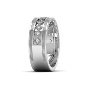 Glimmering Serenade 0.09 Carat Diamond Ring in 18K Gold | Luxury Diamond Ring Dubai UAE
