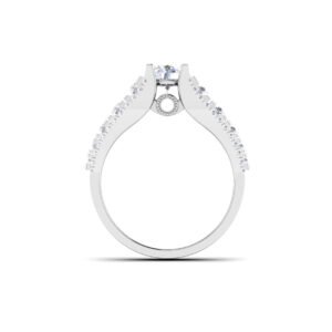 Radiant Majesty: 1 Carat Diamond Ring, Timeless Elegance in 18k Gold