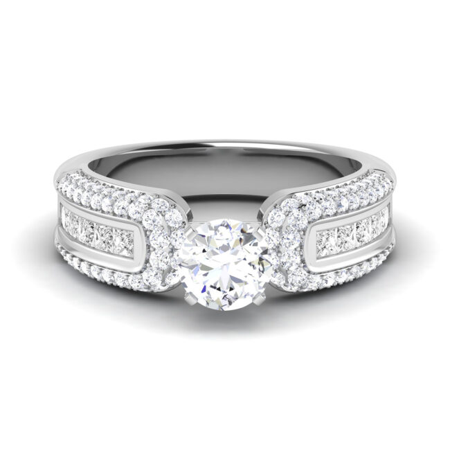 Captivating Gleam: 0.7 Carat Diamond Ring, Brilliant Beauty in 18k Gold