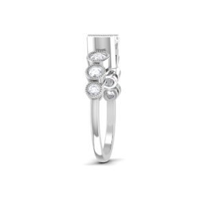 Golden Eternity: 0.9 ct Diamond Engagement Ring, Timeless Love in 18k Gold
