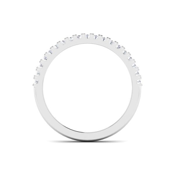 Eternal Enchantment: 0.29 cts Diamond Half Eternity Ring Timeless Allure in 18k Gold