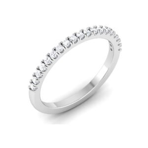 Eternal Enchantment: 0.29 cts Diamond Half Eternity Ring Timeless Allure in 18k Gold