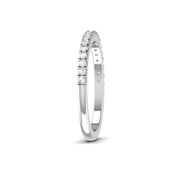 Eternal Enchantment: 0.29 cts Diamond Half Eternity Ring Timeless Allure in 18k Gold