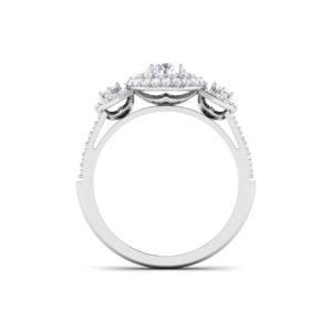 Golden Promise: 0.5 ct Diamond Engagement Ring, Glowing Commitment in 18k Gold