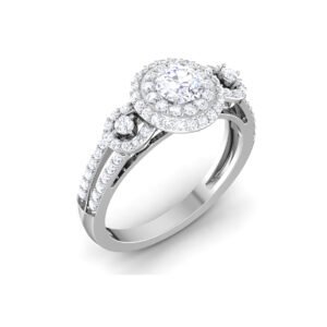 Golden Promise: 0.5 ct Diamond Engagement Ring, Glowing Commitment in 18k Gold