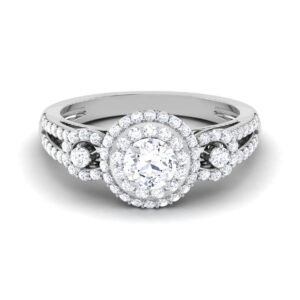 Golden Promise: 0.5 ct Diamond Engagement Ring, Glowing Commitment in 18k Gold