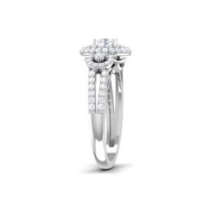 Golden Promise: 0.5 ct Diamond Engagement Ring, Glowing Commitment in 18k Gold