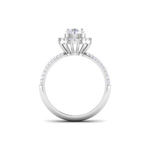 Eternal Flame: 1 ct Diamond Engagement Ring, Fiery Passion in 18k Gold