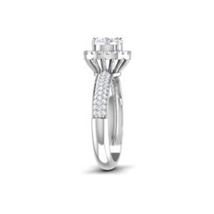 Eternal Flame: 1 ct Diamond Engagement Ring, Fiery Passion in 18k Gold