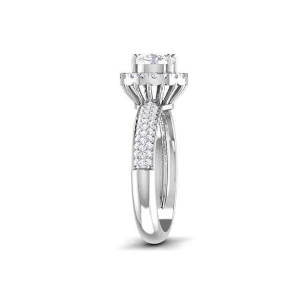 Eternal Flame: 1 ct Diamond Engagement Ring, Fiery Passion in 18k Gold - Image 4