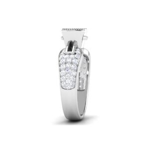 Radiant Harmony 0.8 Carat Diamond Ring in 18K Gold Dubai
