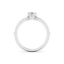 Celestial Grace: 0.8 ct Diamond Engagement Ring, Heavenly Charm in 18k Gold