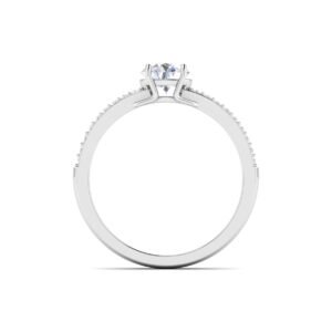 Diamond Engagement Ring 18K Gold Dubai – 0.8 Ct Celestial Grace Ring UAE