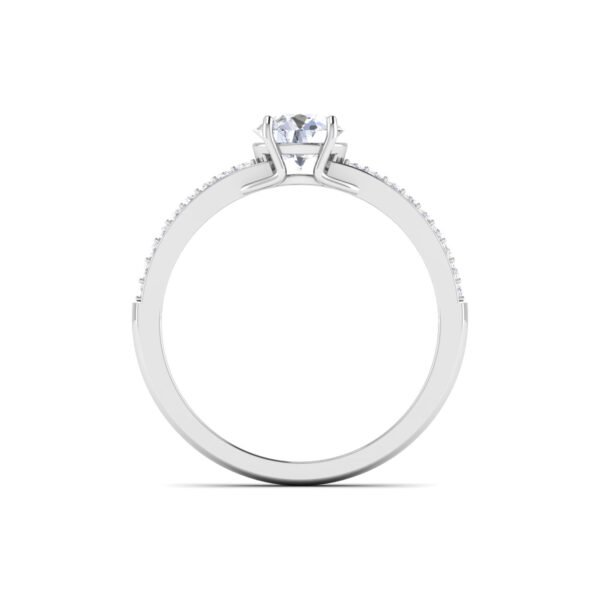 Celestial Grace: 0.8 ct Diamond Engagement Ring, Heavenly Charm in 18k Gold - Image 2