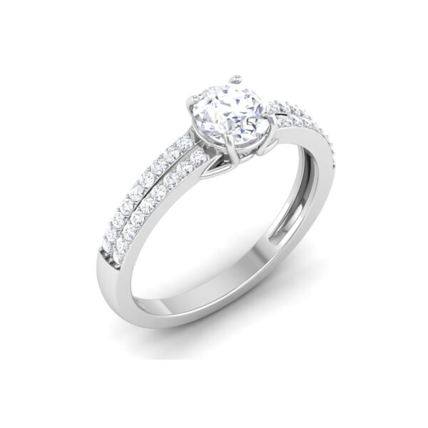 Celestial Grace: 0.8 ct Diamond Engagement Ring, Heavenly Charm in 18k Gold - Image 3