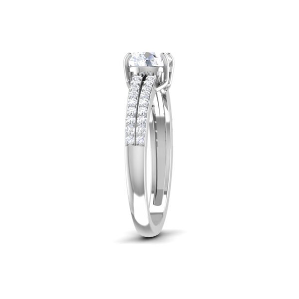 Celestial Grace: 0.8 ct Diamond Engagement Ring, Heavenly Charm in 18k Gold - Image 4