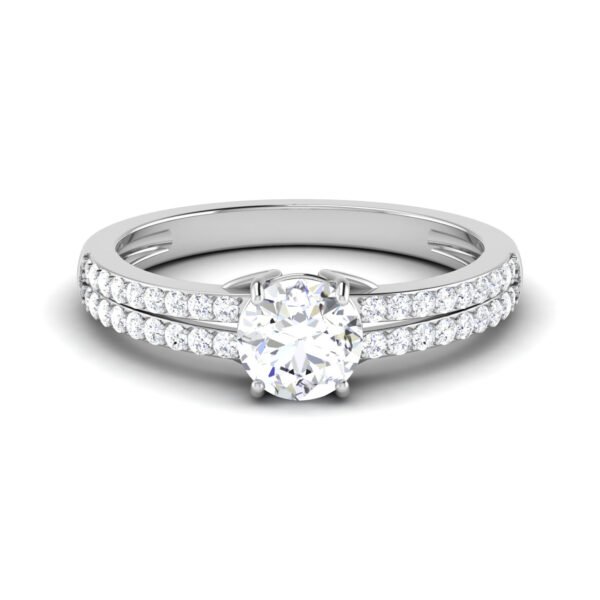 Celestial Grace: 0.8 ct Diamond Engagement Ring, Heavenly Charm in 18k Gold