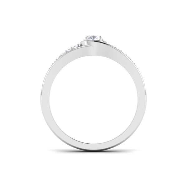 Golden Embrace: 0.6 ct Diamond Engagement Ring, Eternal Love in 18k Gold