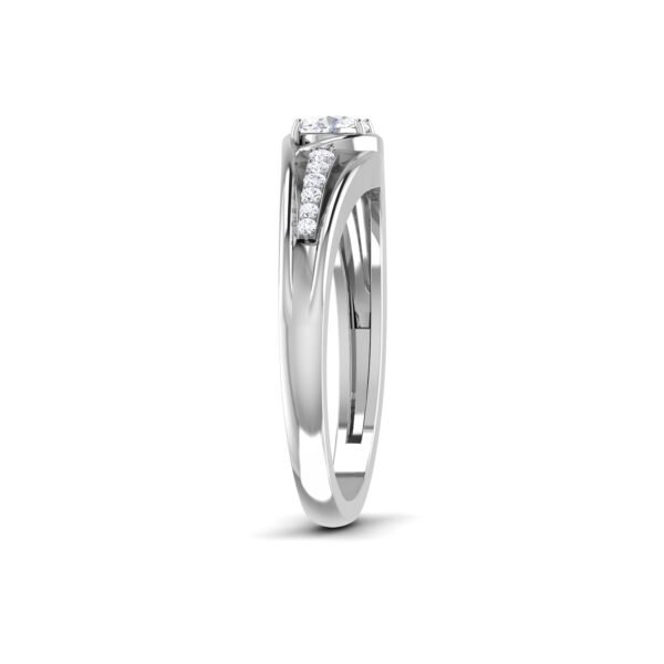 Golden Embrace: 0.6 ct Diamond Engagement Ring, Eternal Love in 18k Gold