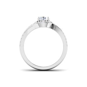 Diamond Engagement Ring 18K Gold Dubai – 0.6 Ct Enchanting Harmony