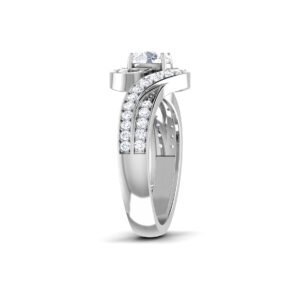 Diamond Engagement Ring 18K Gold Dubai – 0.6 Ct Enchanting Harmony
