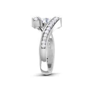 Diamond Engagement Ring 18K Gold Dubai – 0.6 ct Sunlit Embrace Ring