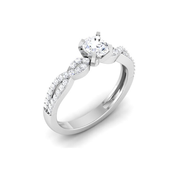 Everlasting Radiance: 1 ct Diamond Engagement Ring, Timeless Love in 18k Gold