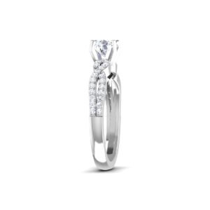 Everlasting Radiance: 1 ct Diamond Engagement Ring, Timeless Love in 18k Gold