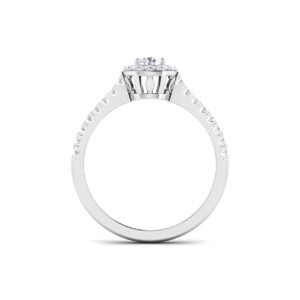 Harmony's Gleam: 0.8 ct Diamond Engagement Ring, Graceful Union in 18k Gold