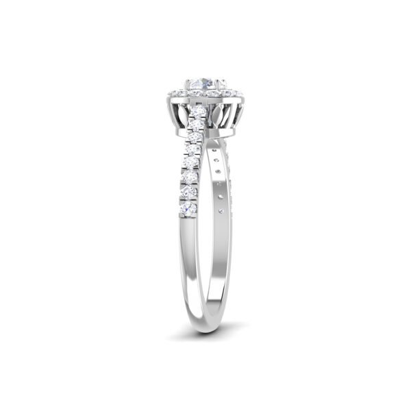Harmony's Gleam: 0.8 ct Diamond Engagement Ring, Graceful Union in 18k Gold