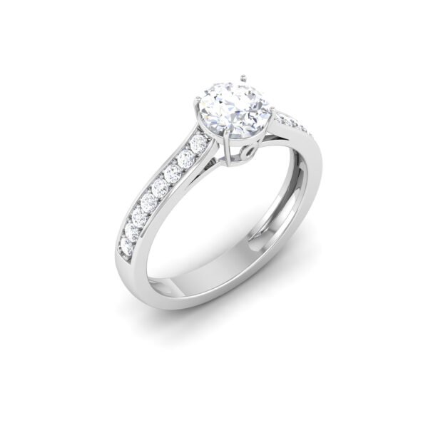 Dreams Unveiled: 0.8 ct Diamond Engagement Ring, Enchanting Vows in 18k Gold
