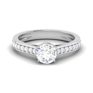 Dreams Unveiled: 0.8 ct Diamond Engagement Ring, Enchanting Vows in 18k Gold