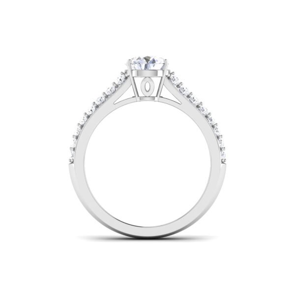 Harmony's Embrace: 0.8 ct Diamond Engagement Ring, Blissful Union in 18k Gold