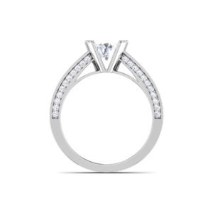 Harmonic Glow: 0.8 ct Diamond Engagement Ring, Melodic Love in 18k Gold