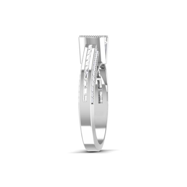 Harmonic Glow: 0.8 ct Diamond Engagement Ring, Melodic Love in 18k Gold