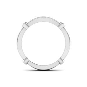 Radiant Reverie: 0.23 cts Diamond Half Eternity Ring, Luminous Serenade in 18k Gold