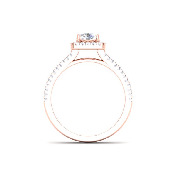 Radiant Harmony: 0.6 Carat Diamond Ring, Captivating Elegance in 18k Gold - Image 3