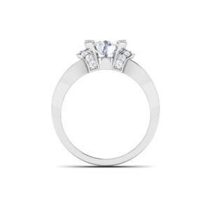 Enchanting Sparkle: 0.8 Carat Diamond Ring, Captivating Beauty in 18k Gold
