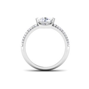 Shimmering Splendor: 1 Carat Diamond Ring, Exquisite Elegance in 18k Gold