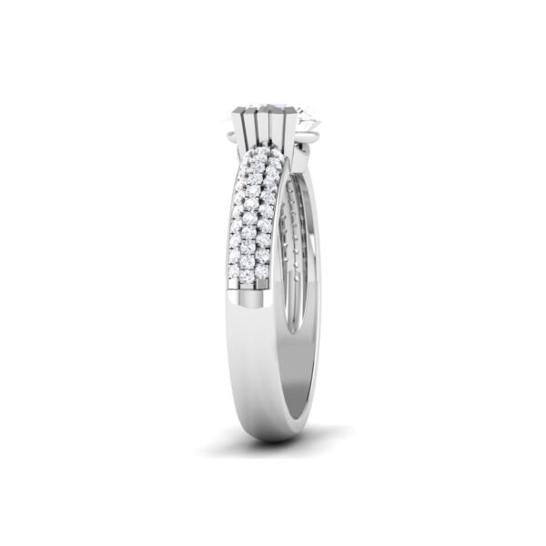 Shimmering Splendor: 1 Carat Diamond Ring, Exquisite Elegance in 18k Gold