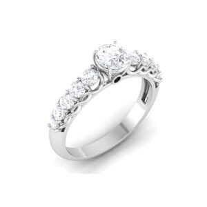 0.5 Carat Diamond Ring in 18K Gold Dubai – Captivating Glow Engagement Ring