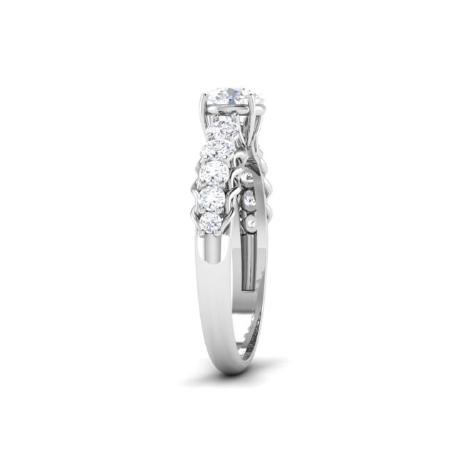 Captivating Glow: 0.5 Carat Diamond Ring, Radiant Beauty in 18k Gold - Image 4