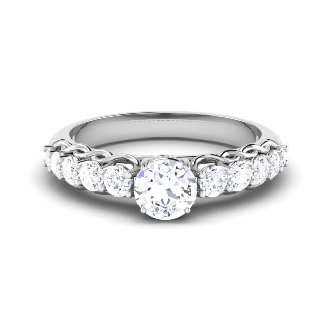 Captivating Glow: 0.5 Carat Diamond Ring, Radiant Beauty in 18k Gold