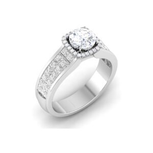 Radiant Reverie: 1 Carat Diamond Ring, Captivating Beauty in 18k Gold