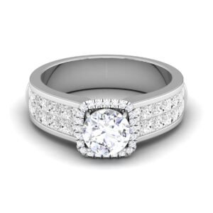 Radiant Reverie: 1 Carat Diamond Ring, Captivating Beauty in 18k Gold
