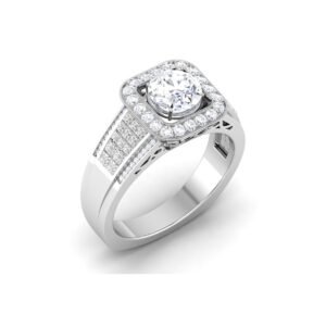 Glimmering Majesty: 1.5 Carat Diamond Ring, Regal Elegance in 18k Gold