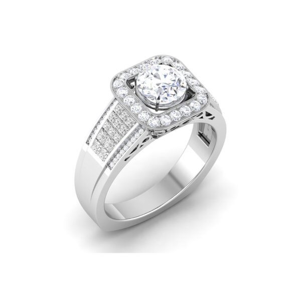 Glimmering Majesty: 1.5 Carat Diamond Ring, Regal Elegance in 18k Gold
