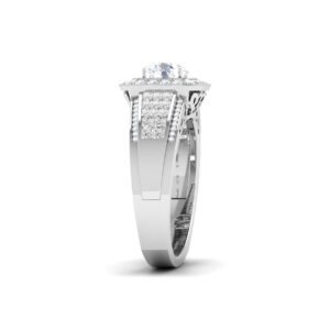 Glimmering Majesty: 1.5 Carat Diamond Ring, Regal Elegance in 18k Gold