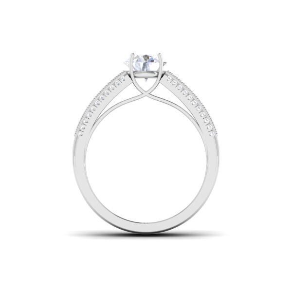 Dazzling Aura: 1 Carat Diamond Ring, Mesmerizing Beauty in 18k Gold